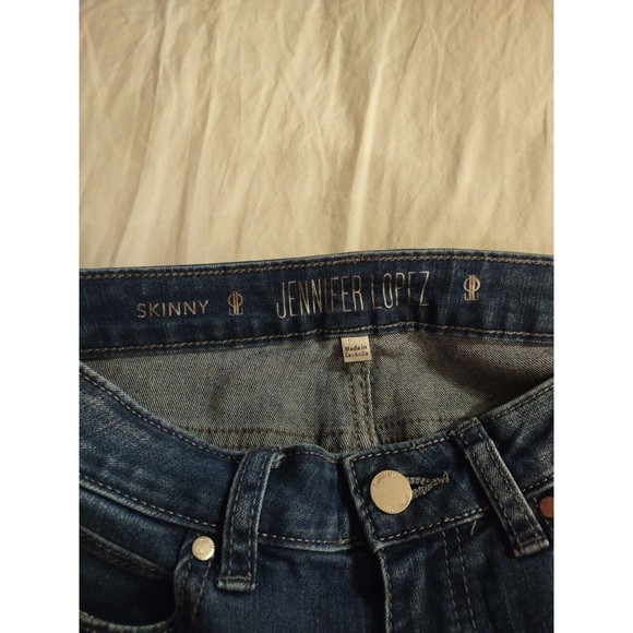 Jennifer Lopez Jeans Skinny Size 2 Blue - Picture 7 of 8
